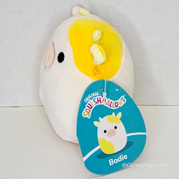 BODIE 💛🐮 5" Yellow Banana Cow Original Squishmallow By Kellytoy ☆ NWT ☆ - Picture 2 of 8